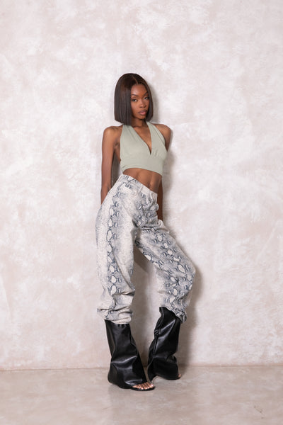 Eden Halterneck Crop Top - Matcha Green – Anike Label