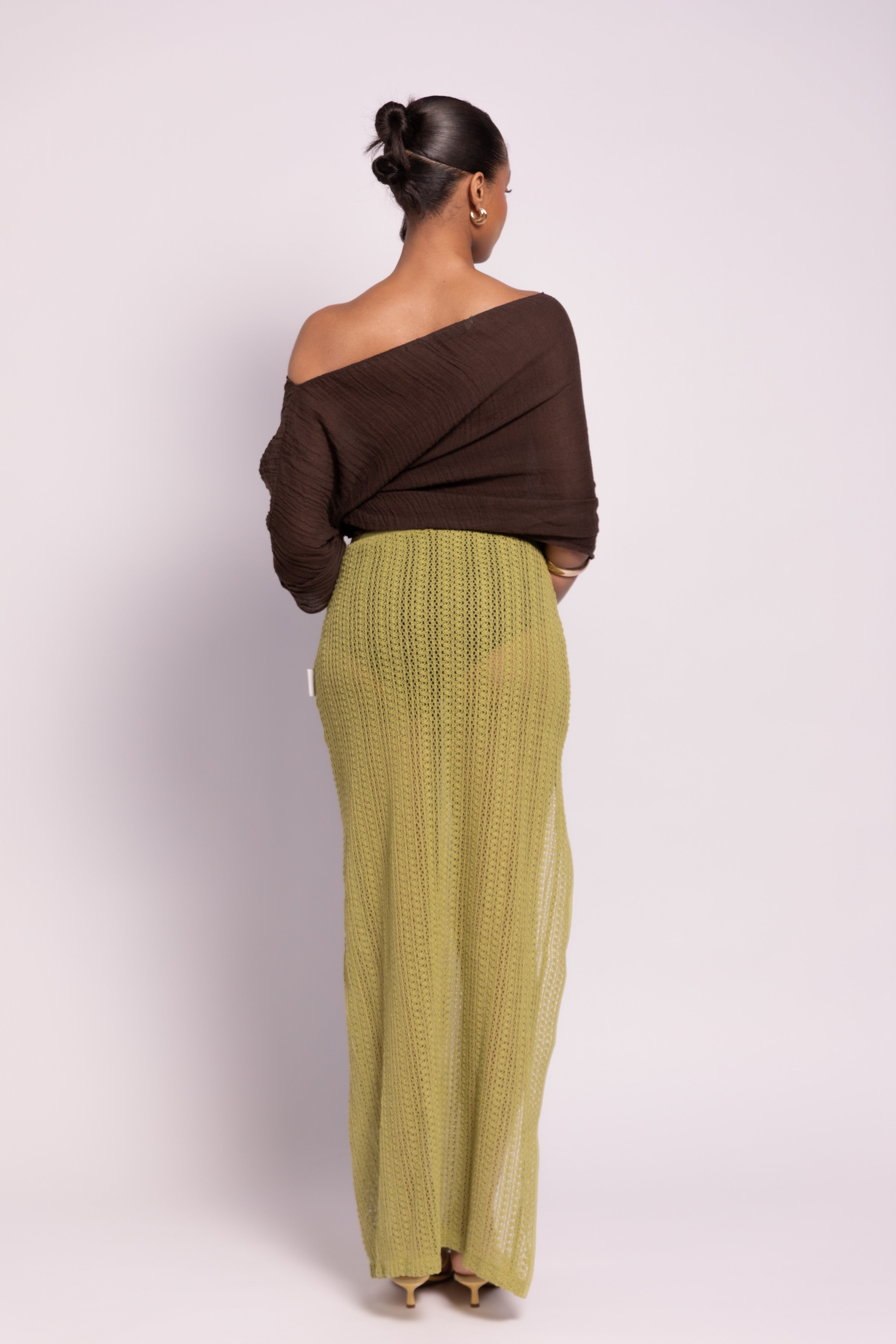 Clover Knit Maxi Skirt
