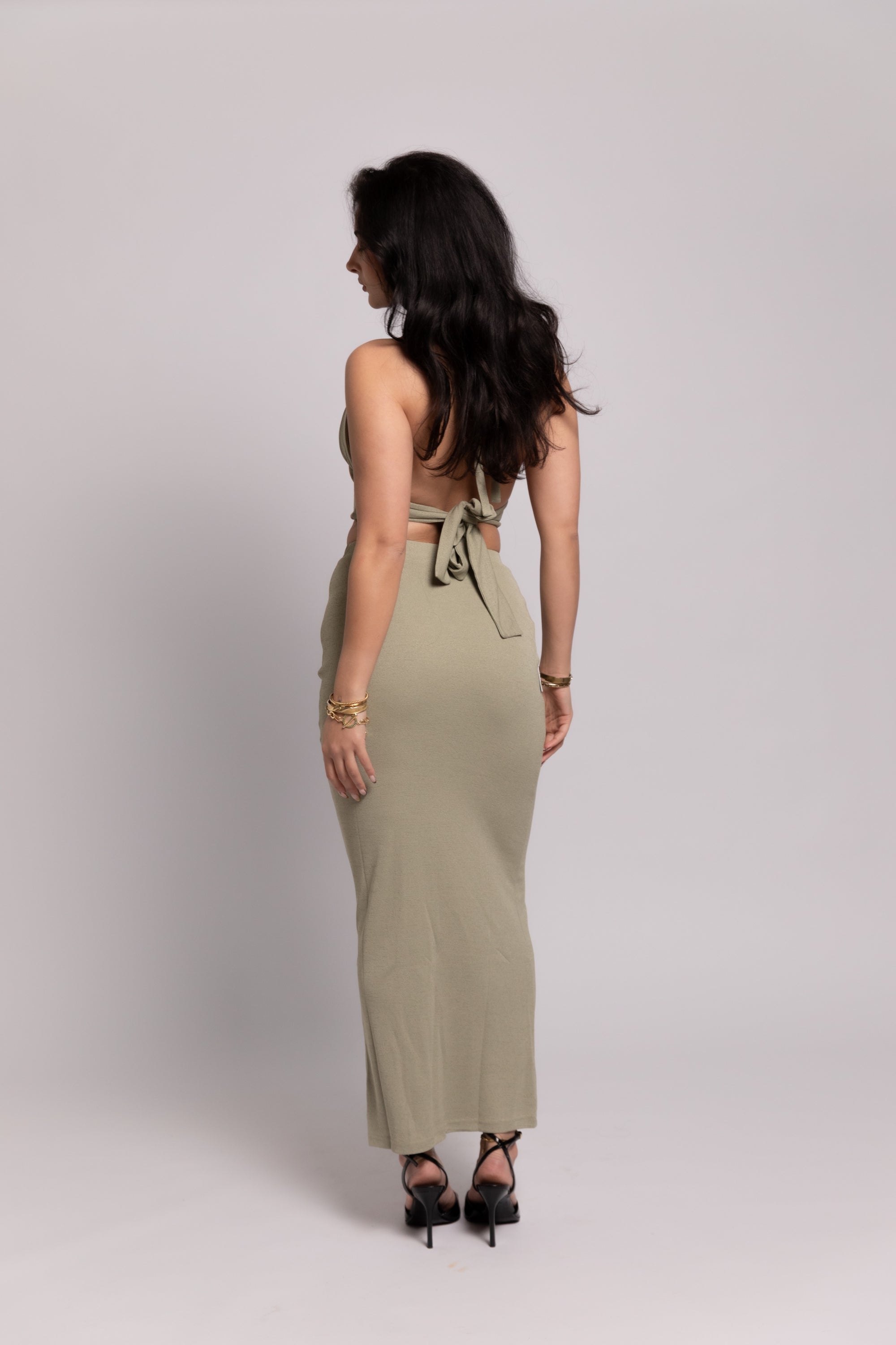 Eden Midaxi Skirt - Matcha Green